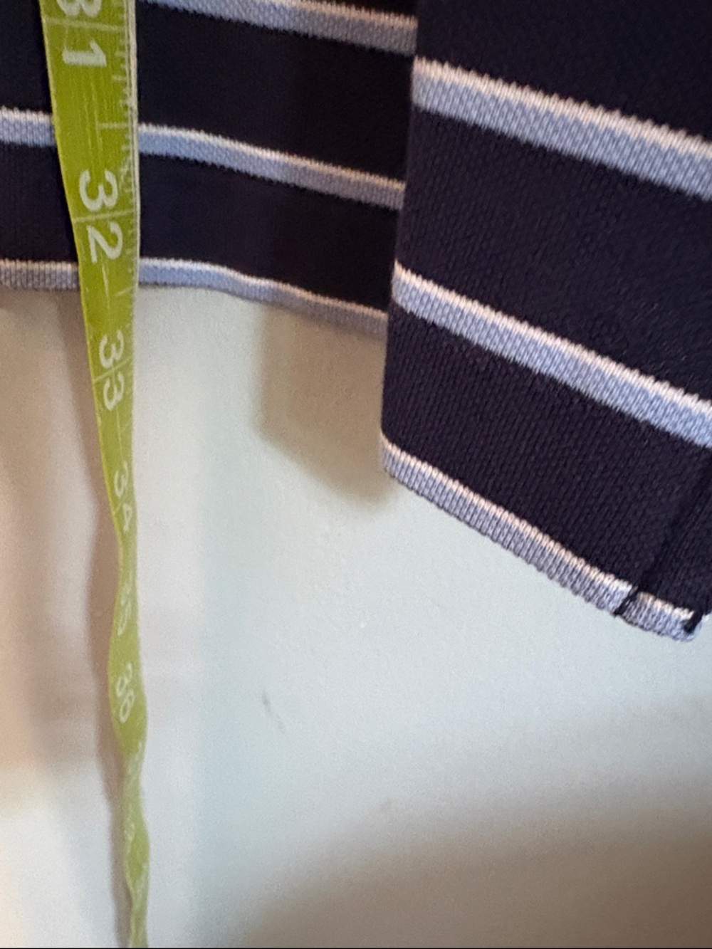 XL Polo Golf Ralph Lauren 100% Pima Cotton Navy striped Polo shirt - Picture 6 of 6